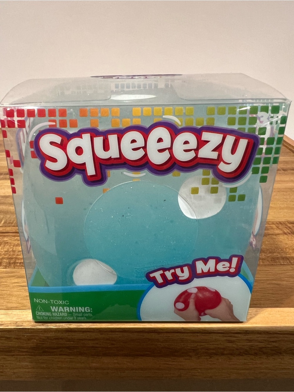 🩵BIG Squeezy Blue Dice by Toymendous 🎲